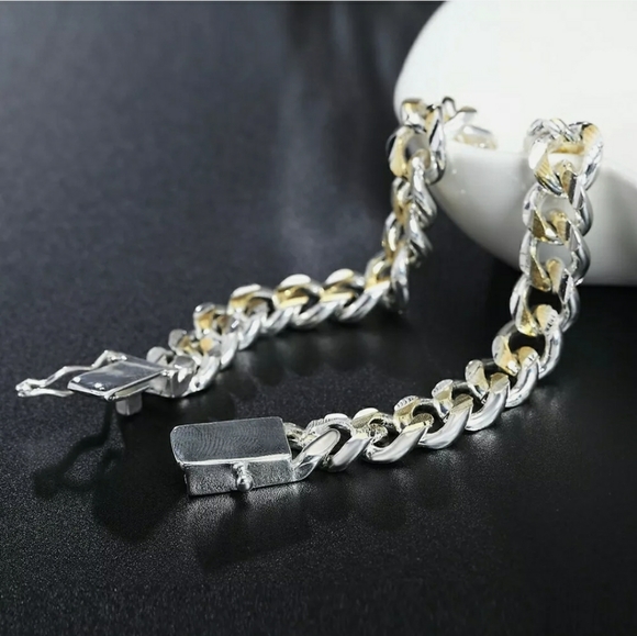 CLEAR OUT SALE Cuban Mixed Link Bracelet - Picture 5 of 5